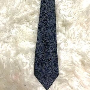 Bernini Blue Designer Silk Tie